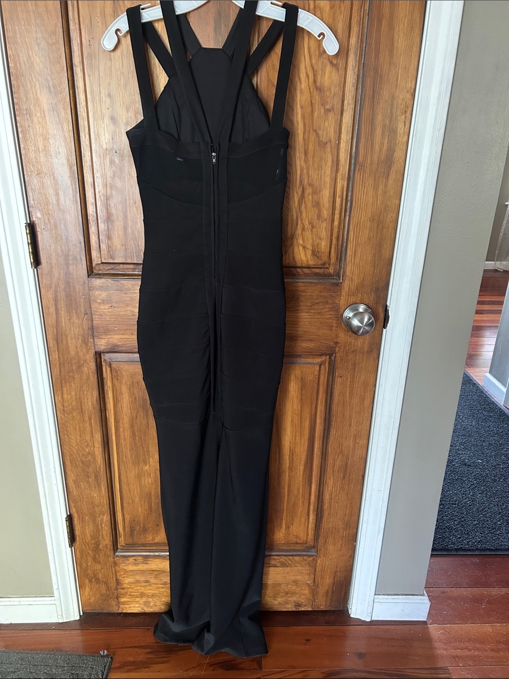 Emerald Sundae Black Strappy Maxi Dress - Picture 3 of 3
